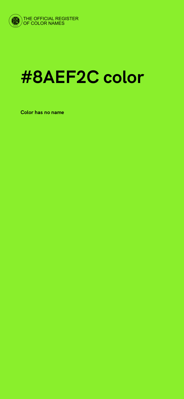 #8AEF2C color image