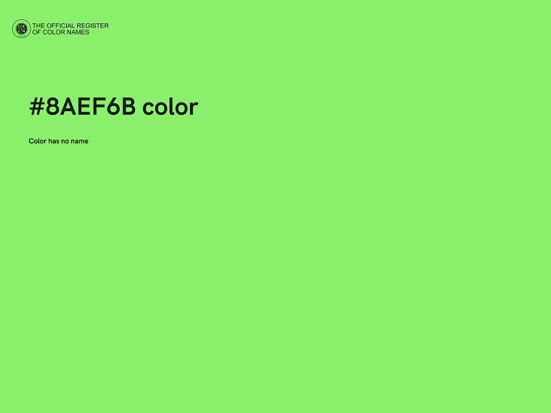 #8AEF6B color image