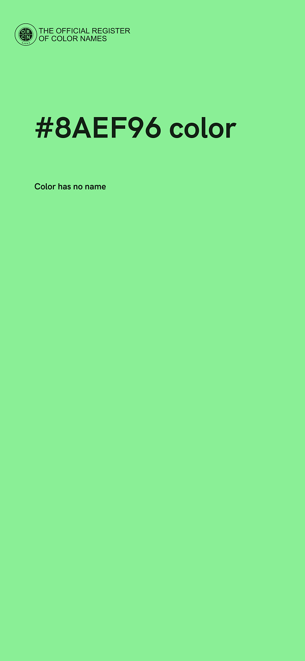 #8AEF96 color image