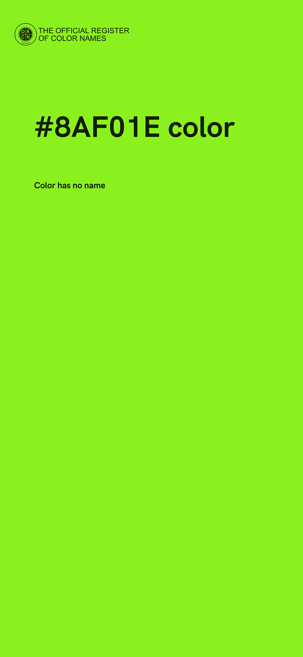 #8AF01E color image