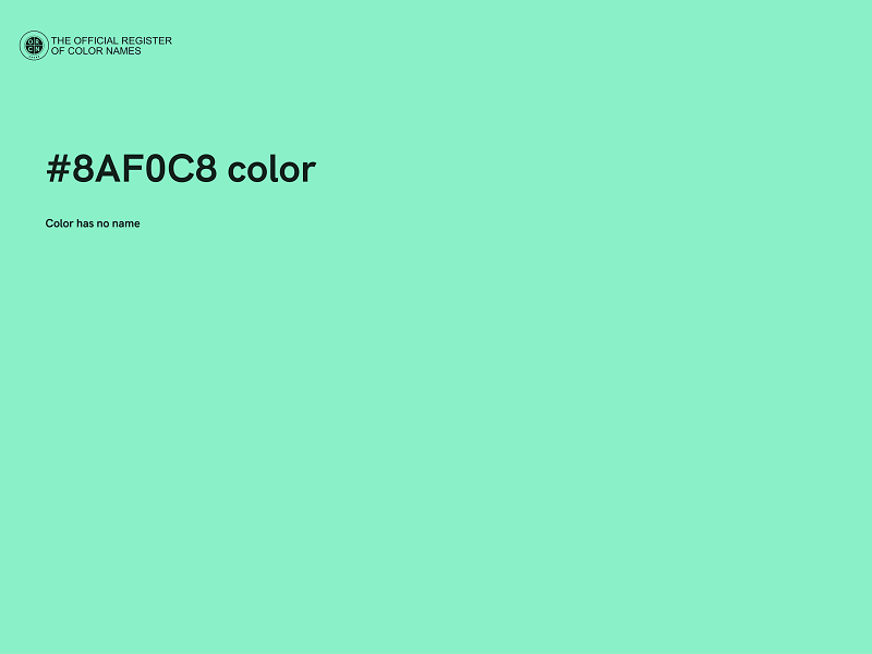 #8AF0C8 color image