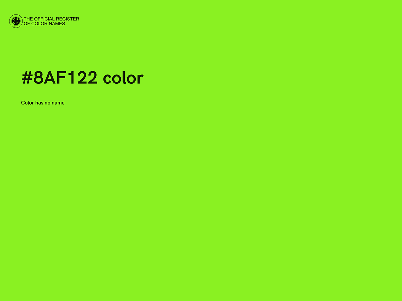 #8AF122 color image