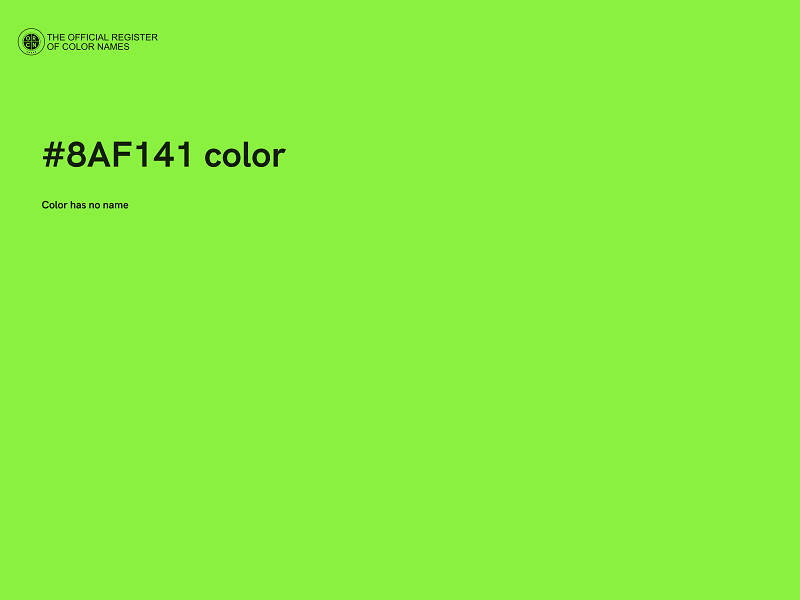 #8AF141 color image