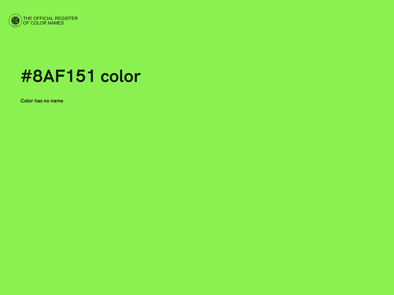 #8AF151 color image