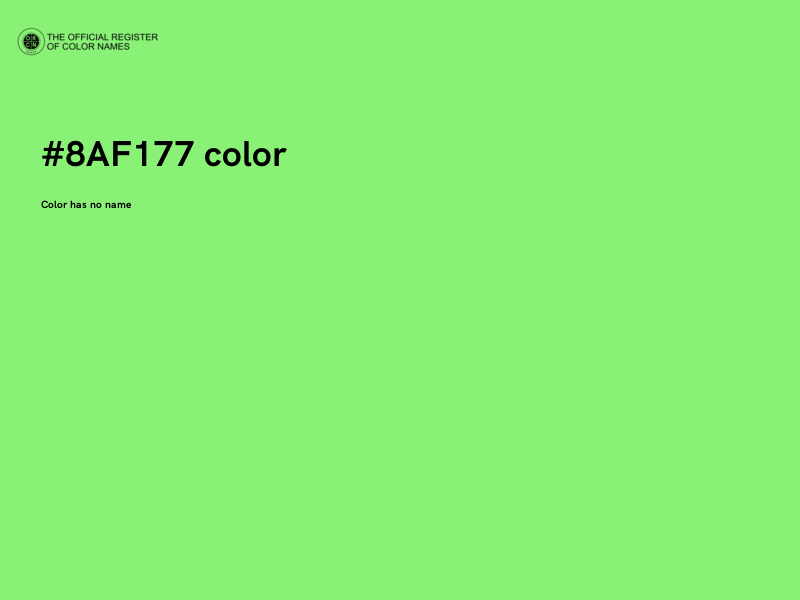 #8AF177 color image