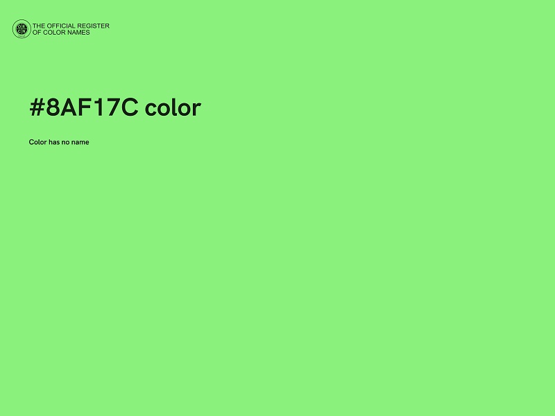 #8AF17C color image