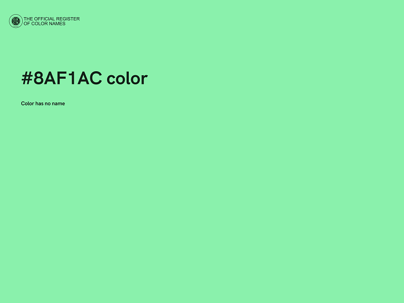 #8AF1AC color image