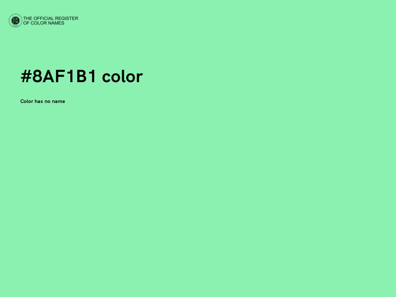 #8AF1B1 color image
