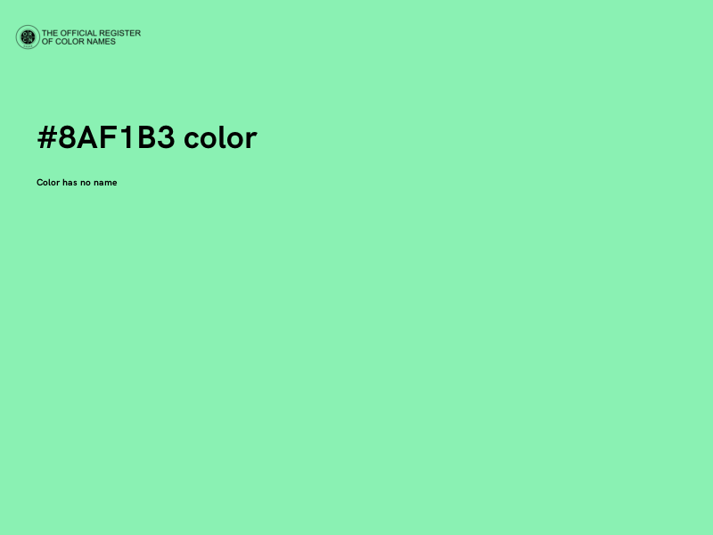 #8AF1B3 color image