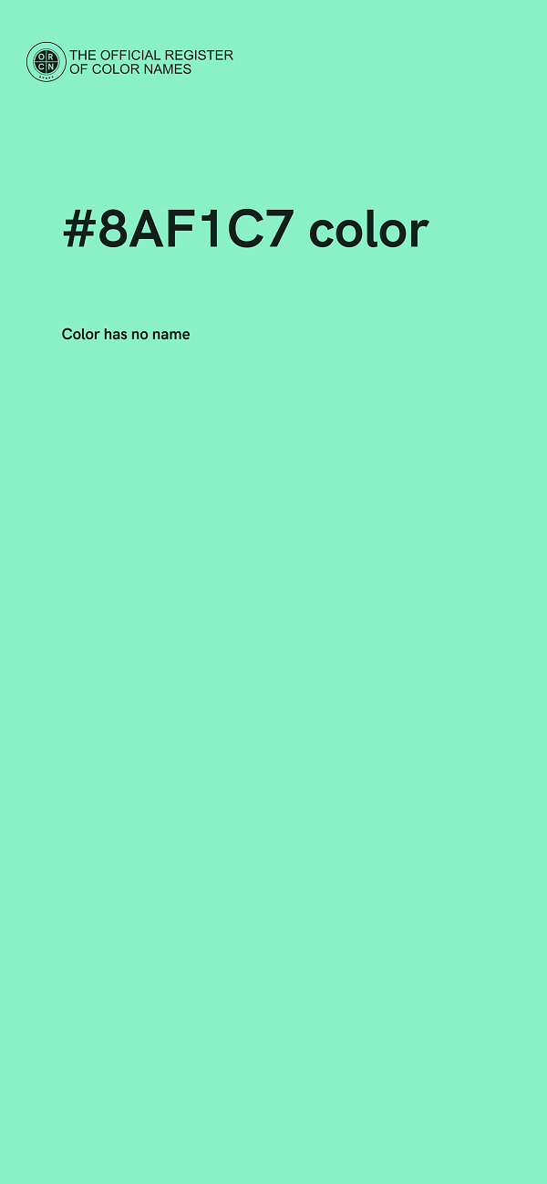#8AF1C7 color image