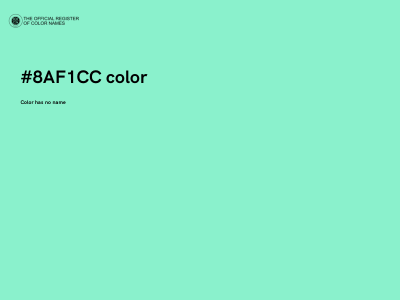 #8AF1CC color image
