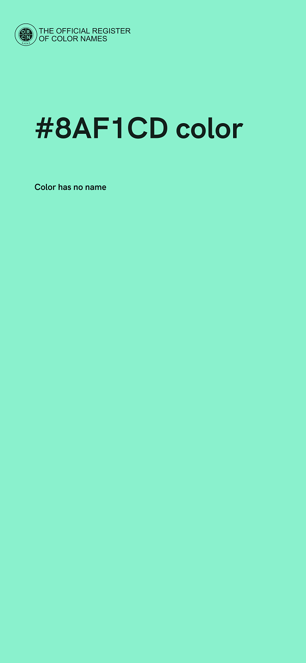 #8AF1CD color image