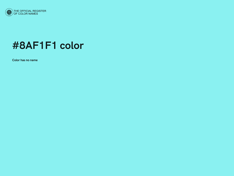 #8AF1F1 color image