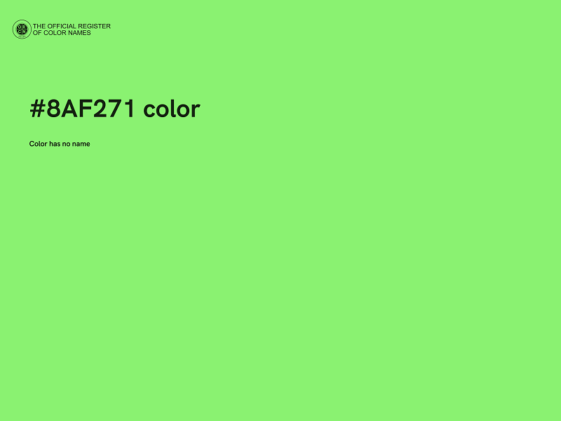 #8AF271 color image