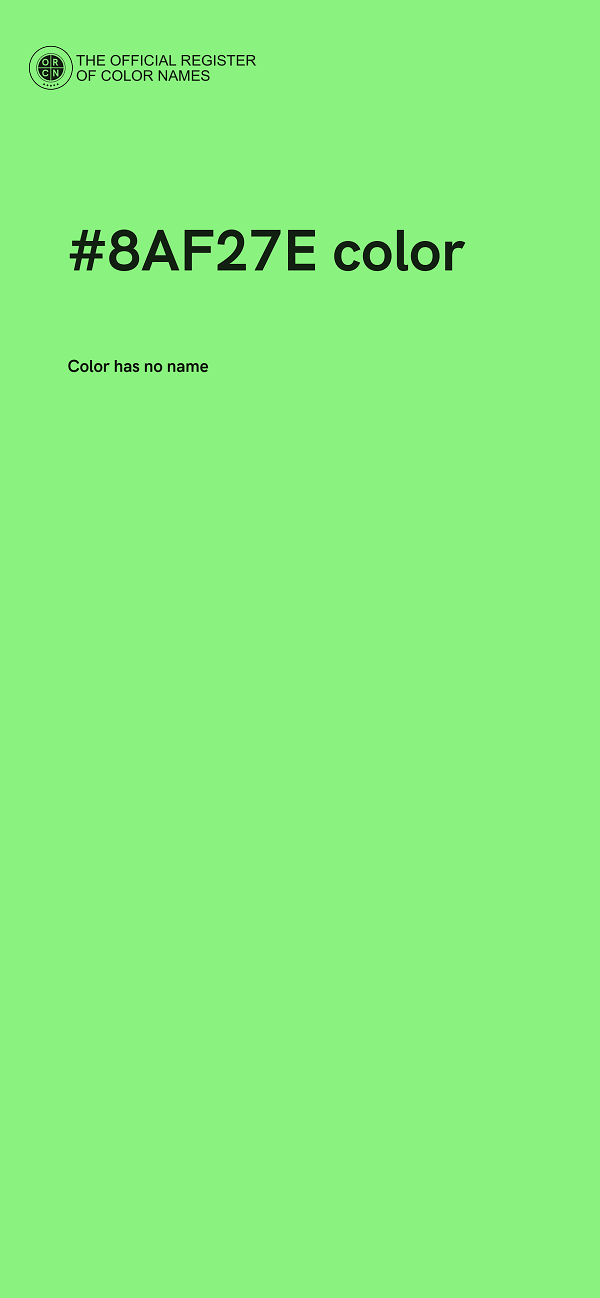 #8AF27E color image