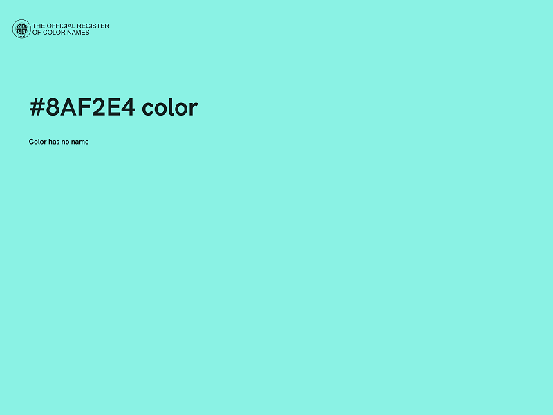 #8AF2E4 color image