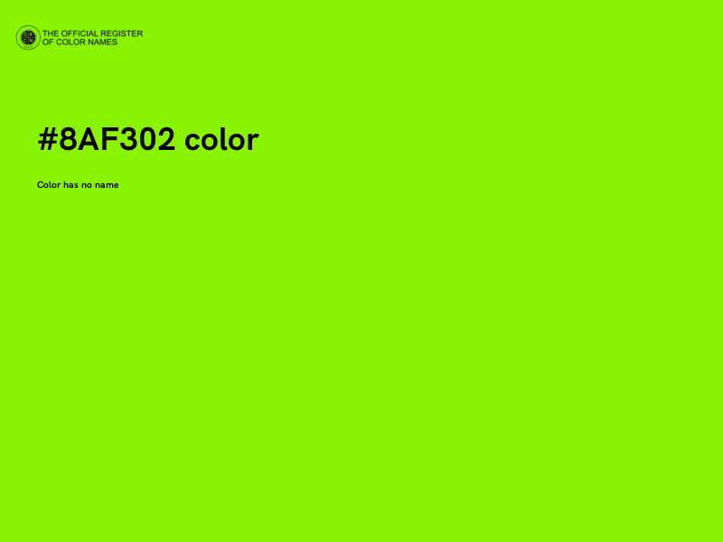 #8AF302 color image