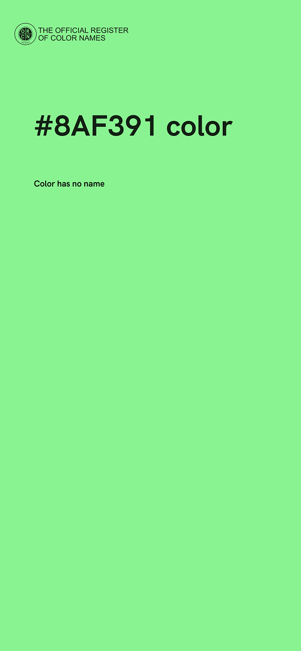 #8AF391 color image