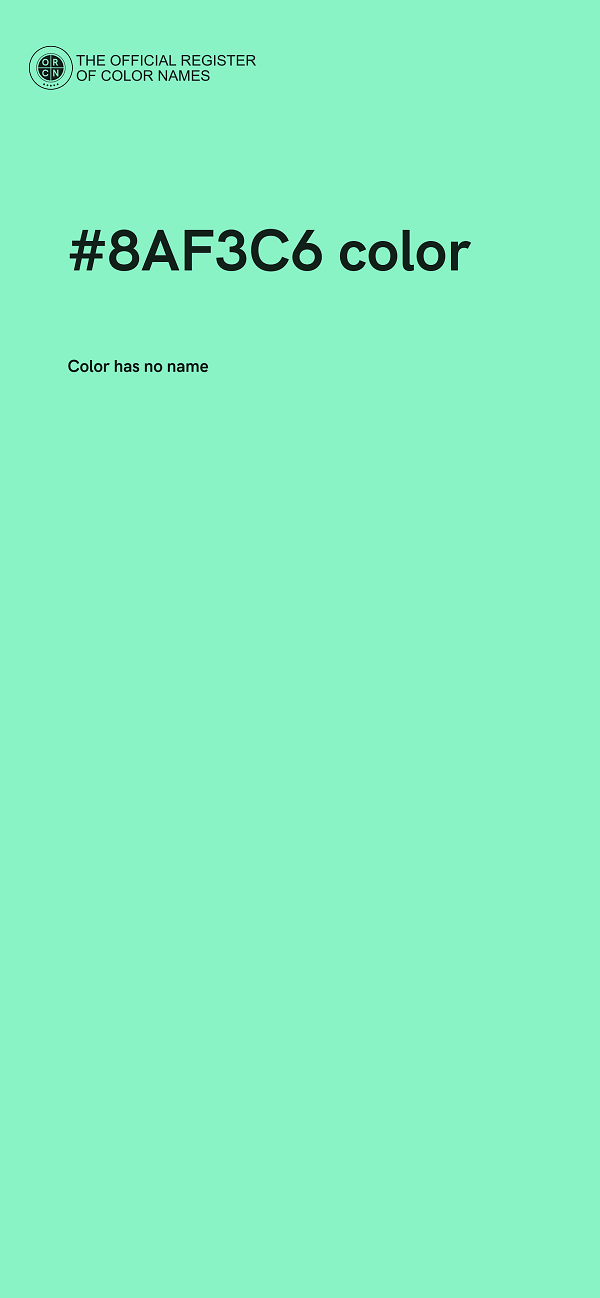 #8AF3C6 color image