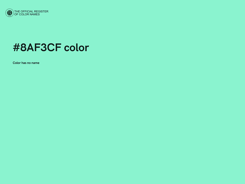 #8AF3CF color image