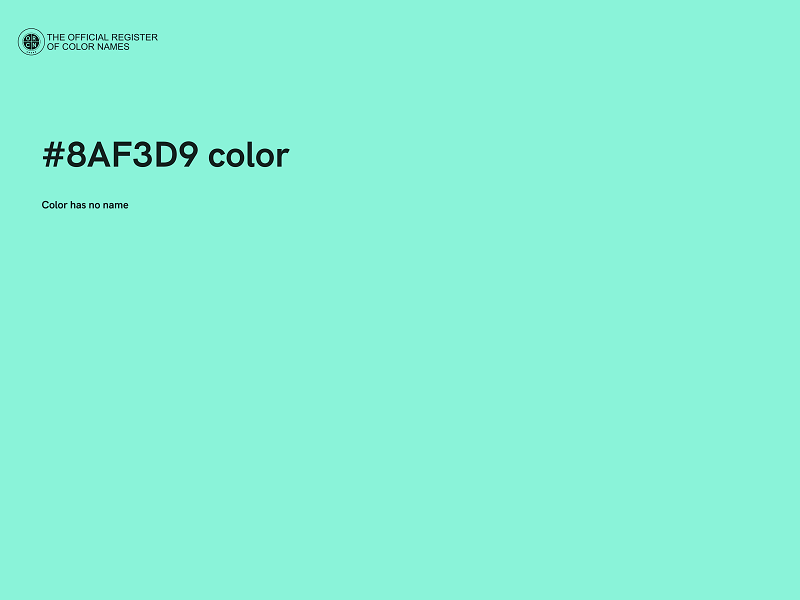 #8AF3D9 color image