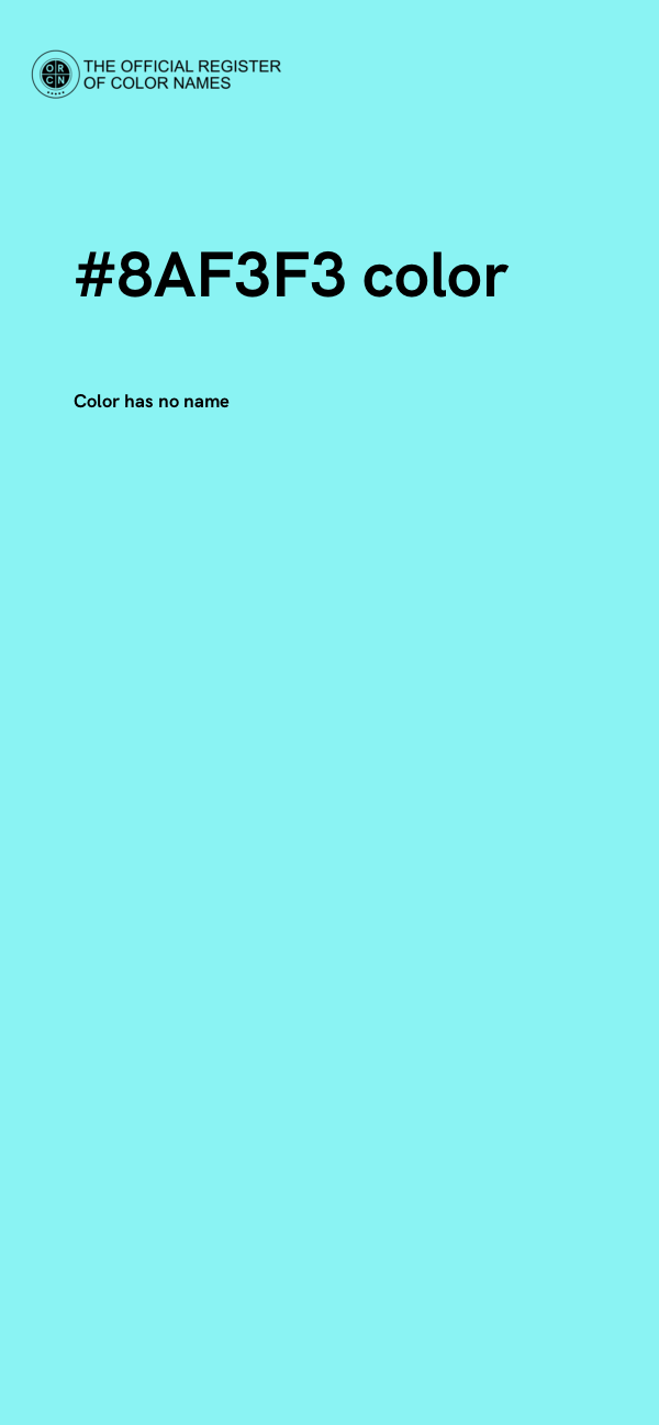 #8AF3F3 color image