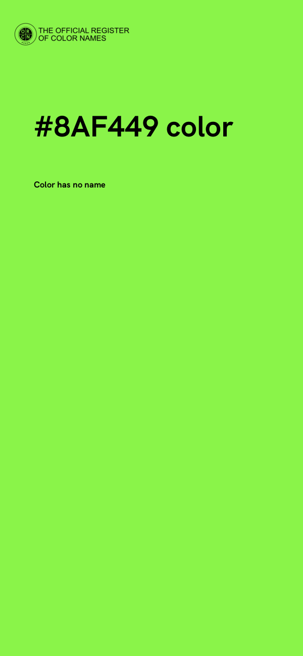 #8AF449 color image