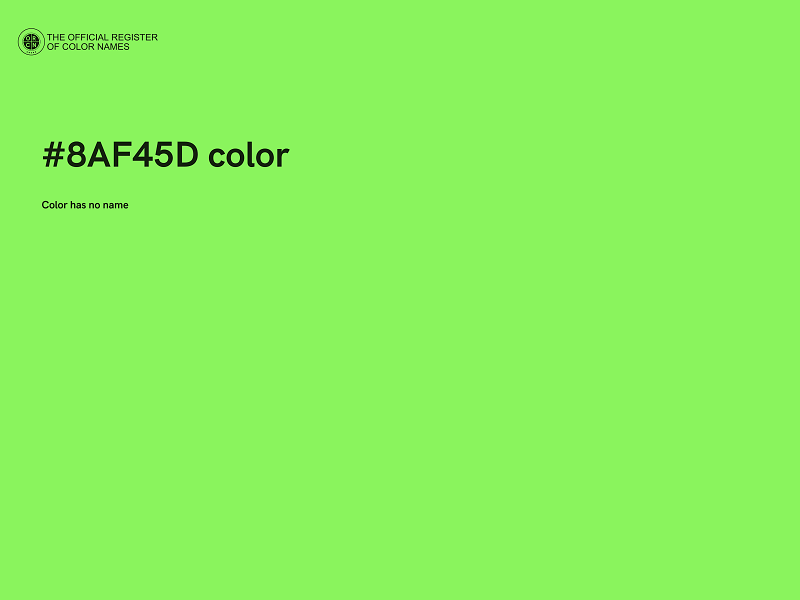 #8AF45D color image