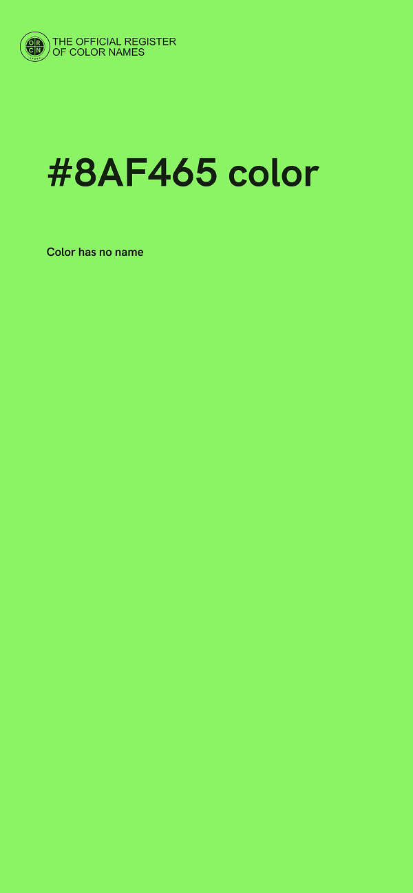 #8AF465 color image