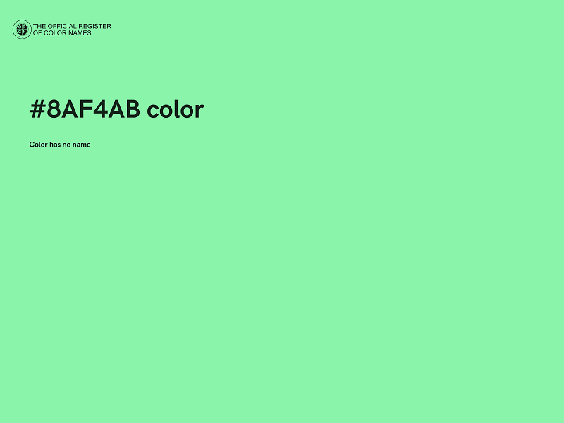 #8AF4AB color image