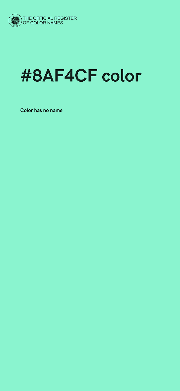 #8AF4CF color image