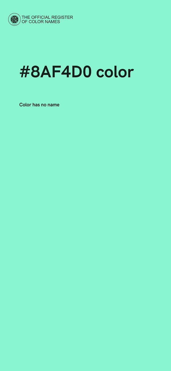 #8AF4D0 color image