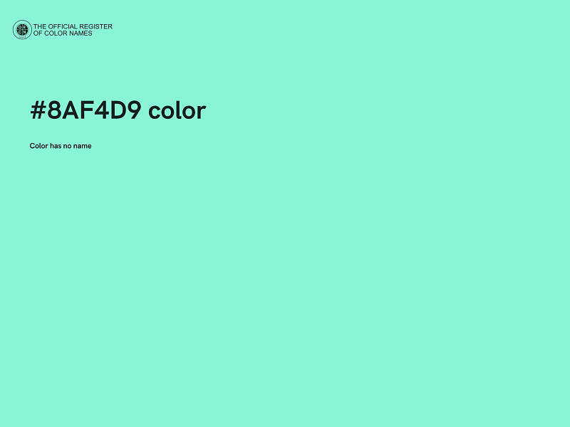 #8AF4D9 color image