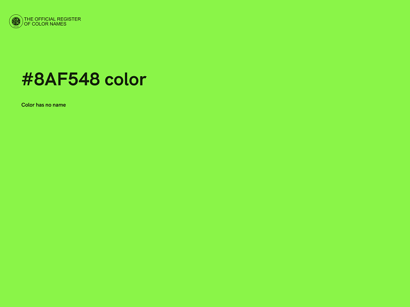 #8AF548 color image