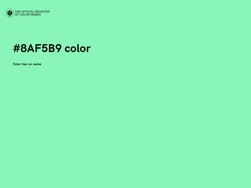 #8AF5B9 color image