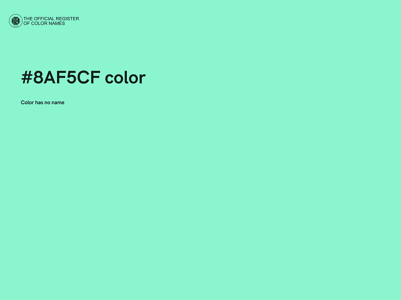 #8AF5CF color image