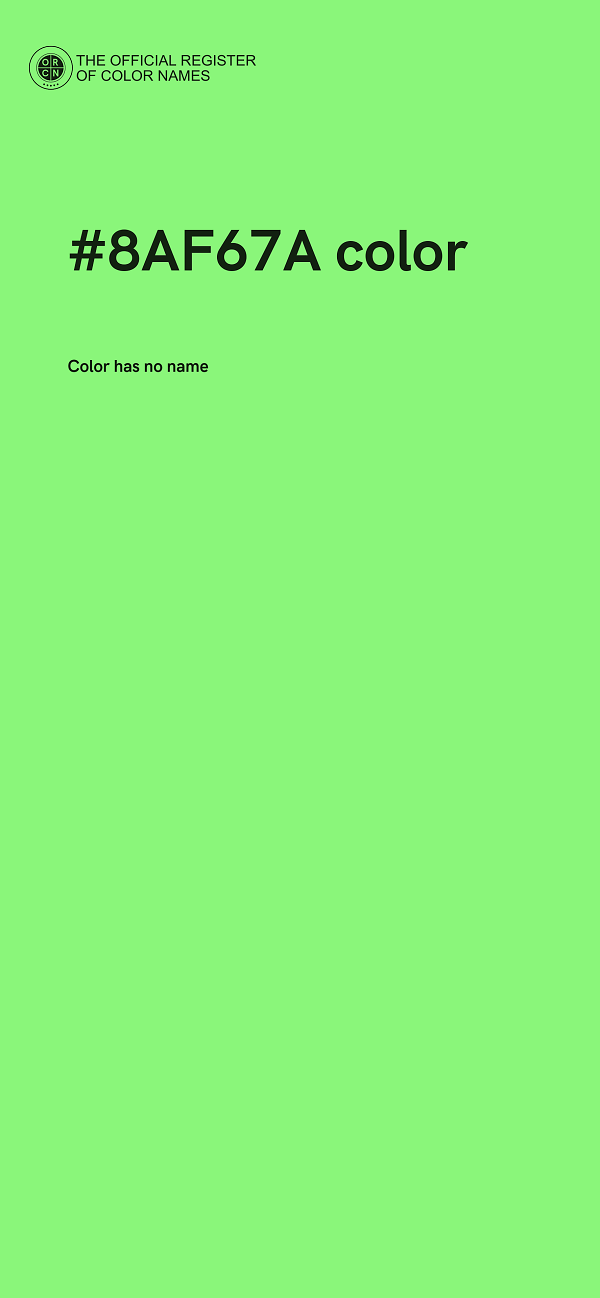 #8AF67A color image