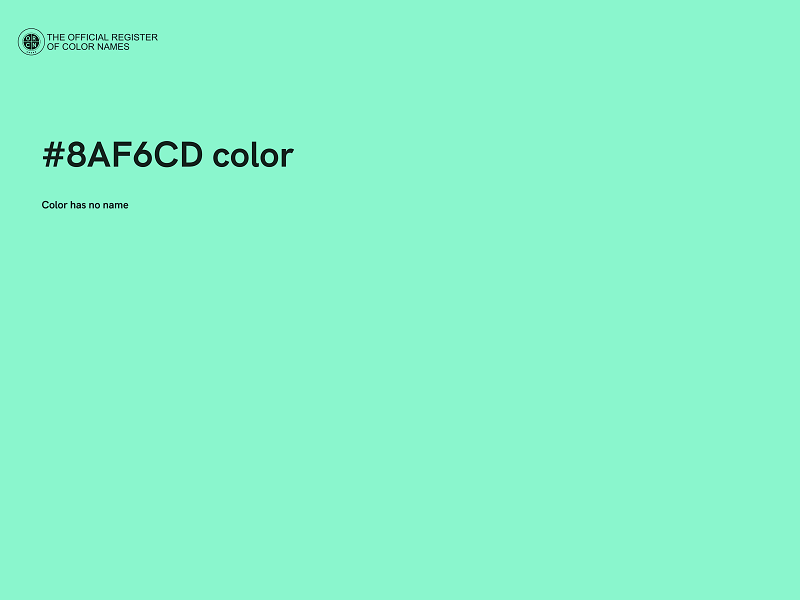 #8AF6CD color image