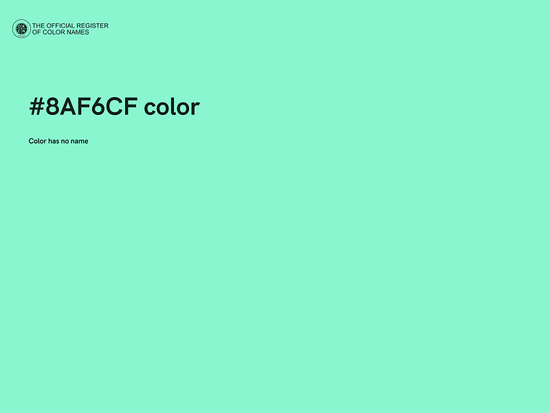 #8AF6CF color image