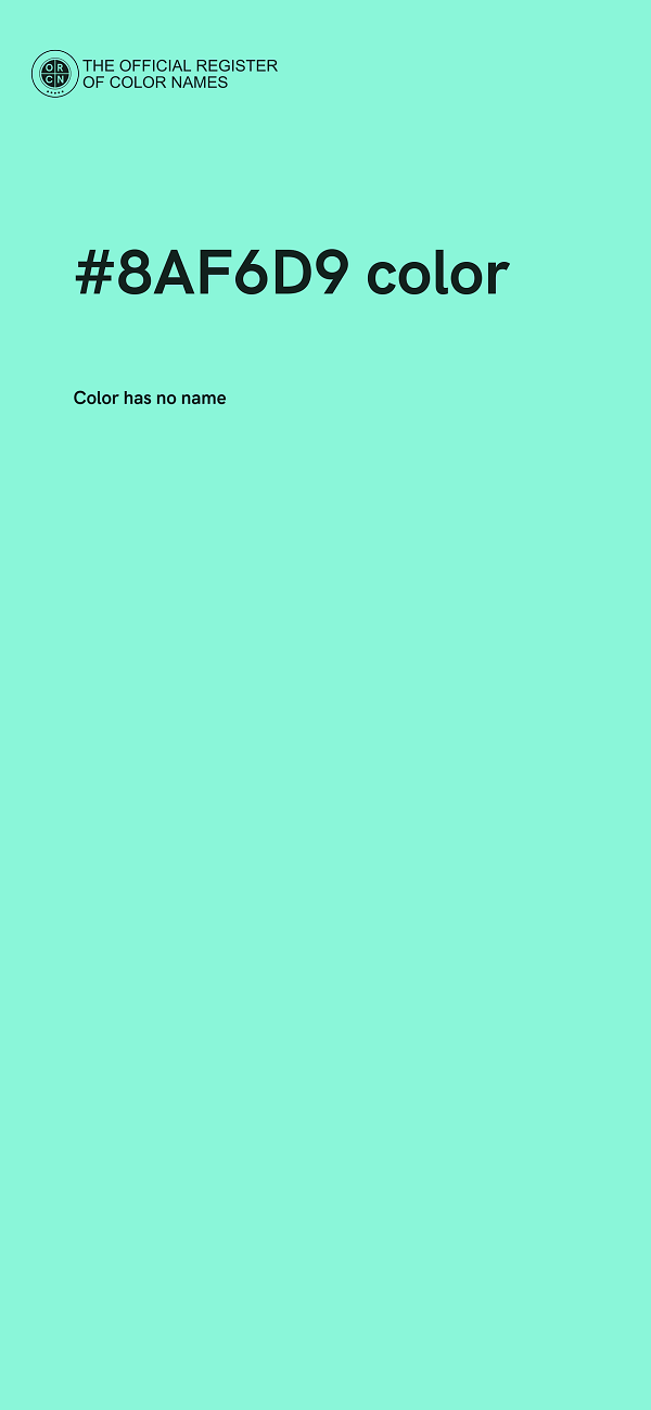 #8AF6D9 color image