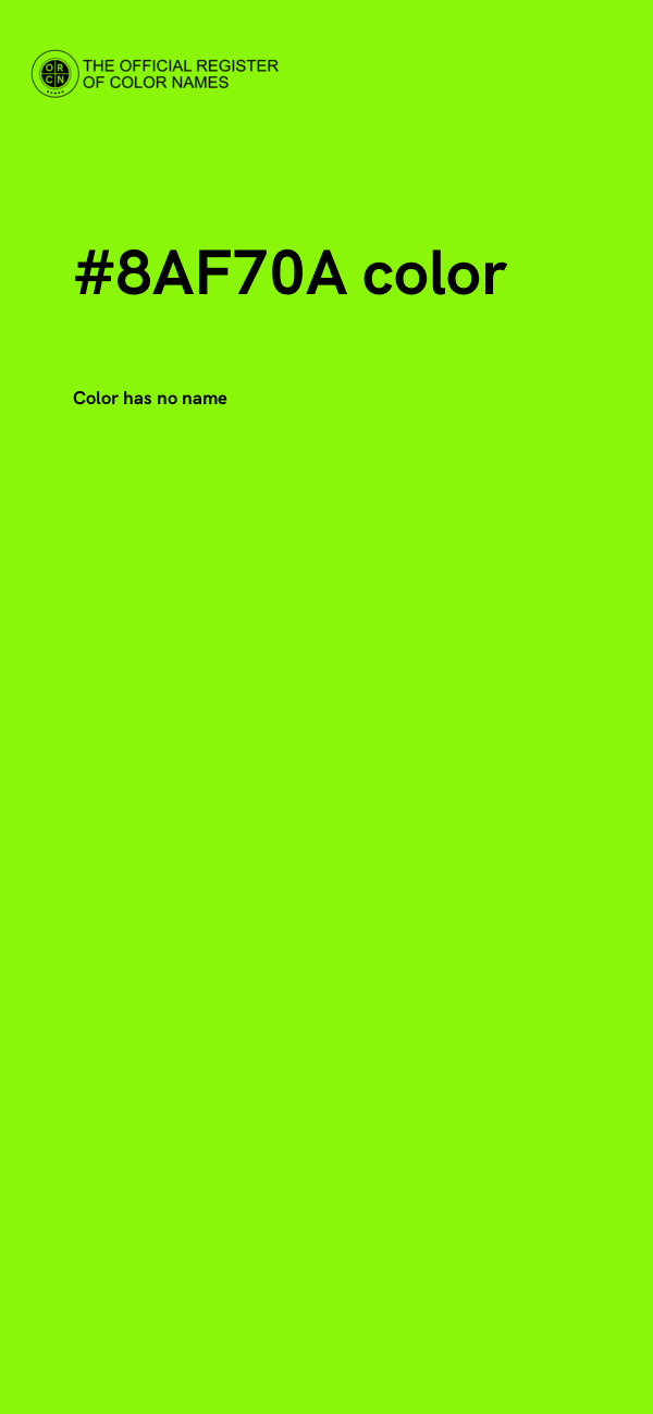 #8AF70A color image