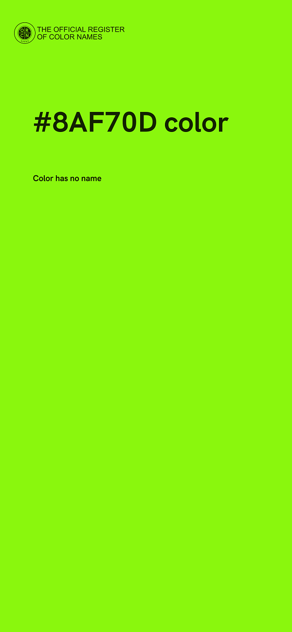 #8AF70D color image