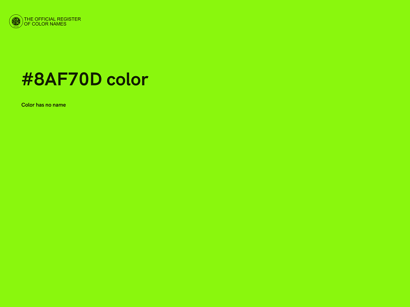 #8AF70D color image