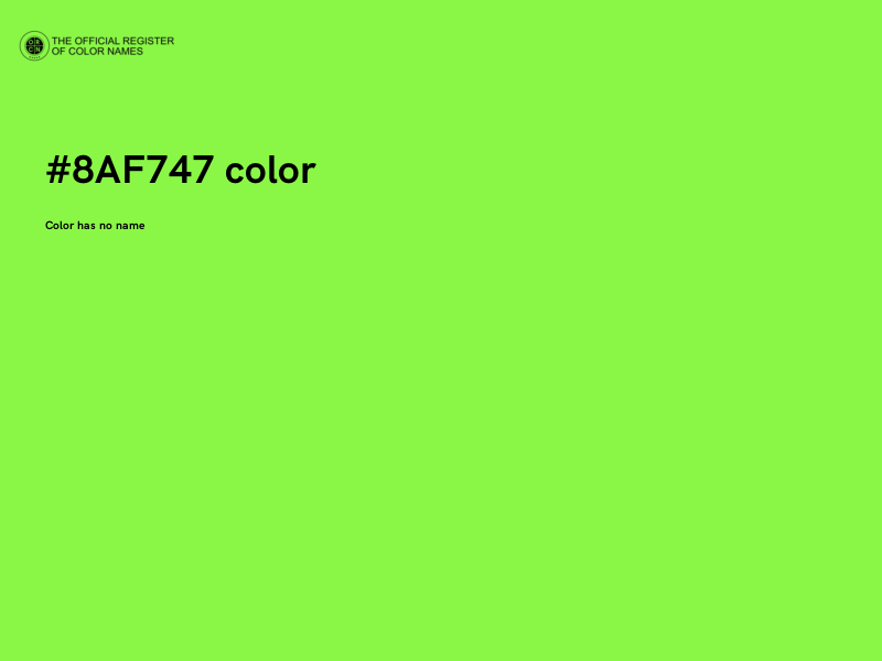#8AF747 color image