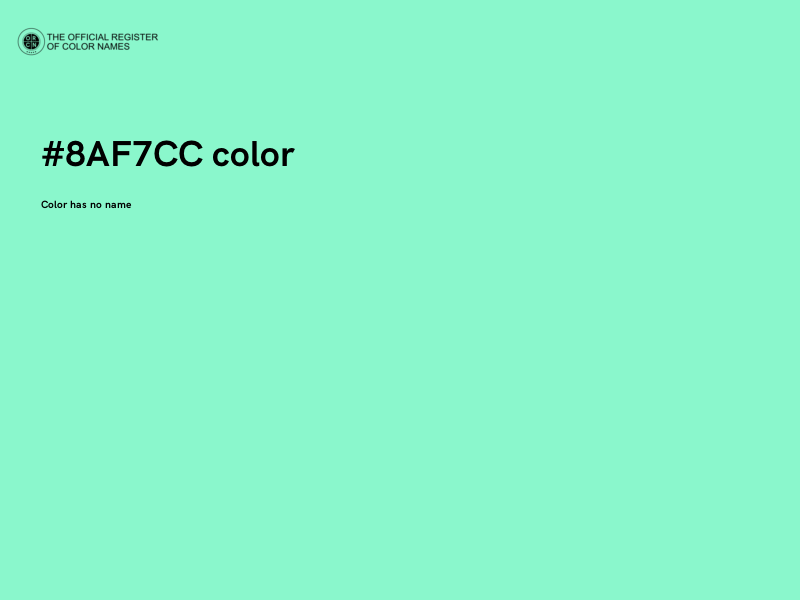 #8AF7CC color image