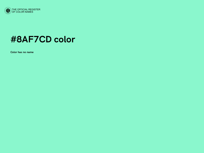 #8AF7CD color image