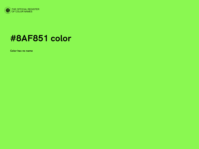#8AF851 color image