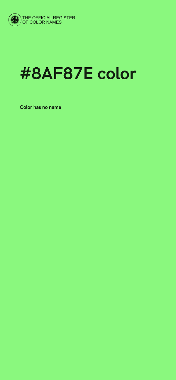 #8AF87E color image