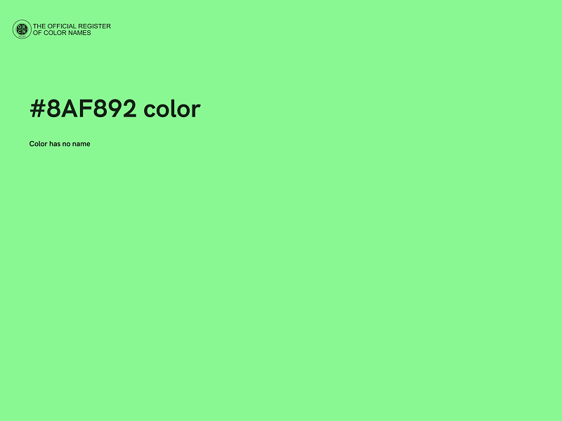 #8AF892 color image