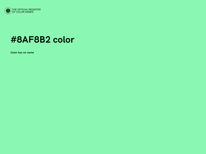 #8AF8B2 color image